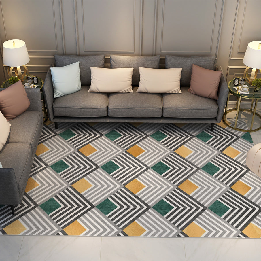 Simple Geometric Rugs Carpet Floormat