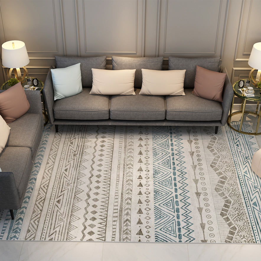 Modern Moroccan Geometric Rugs Carpet Floormat