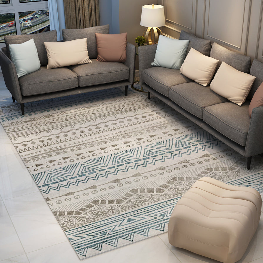 Modern Moroccan Geometric Rugs Carpet Floormat