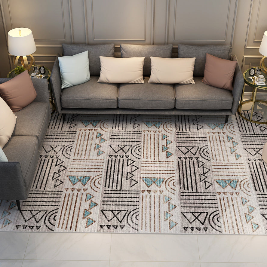 Geometric Moroccan Simple Rugs Carpet Floormat