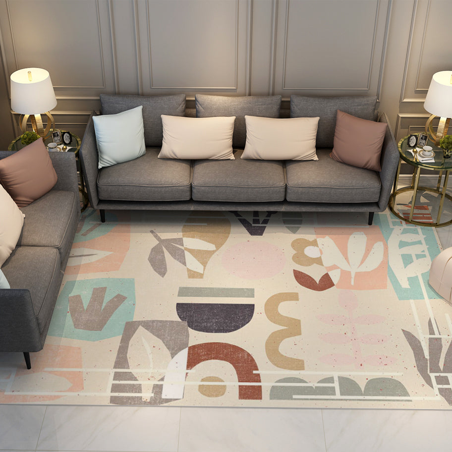 Simple Cartoon Rugs Carpet Floormat