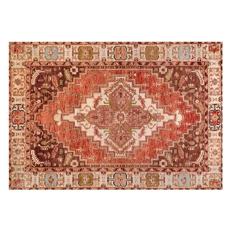 Red Traditional Shaggy Living Room Carpet for the Bedroom Hall