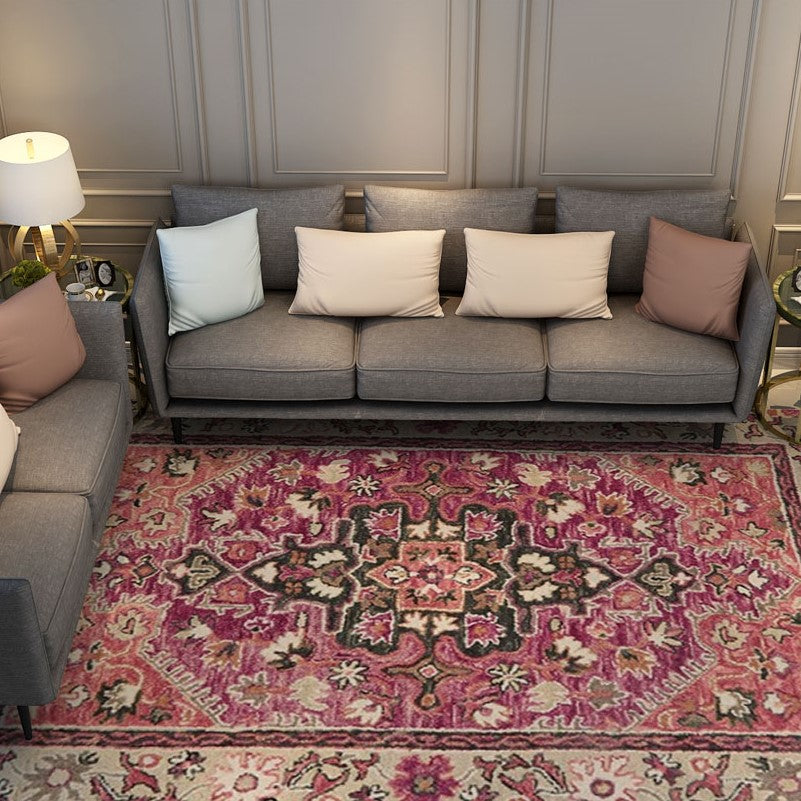 Floral Traditional Shaggy Area Carpet for the Living Room Hall