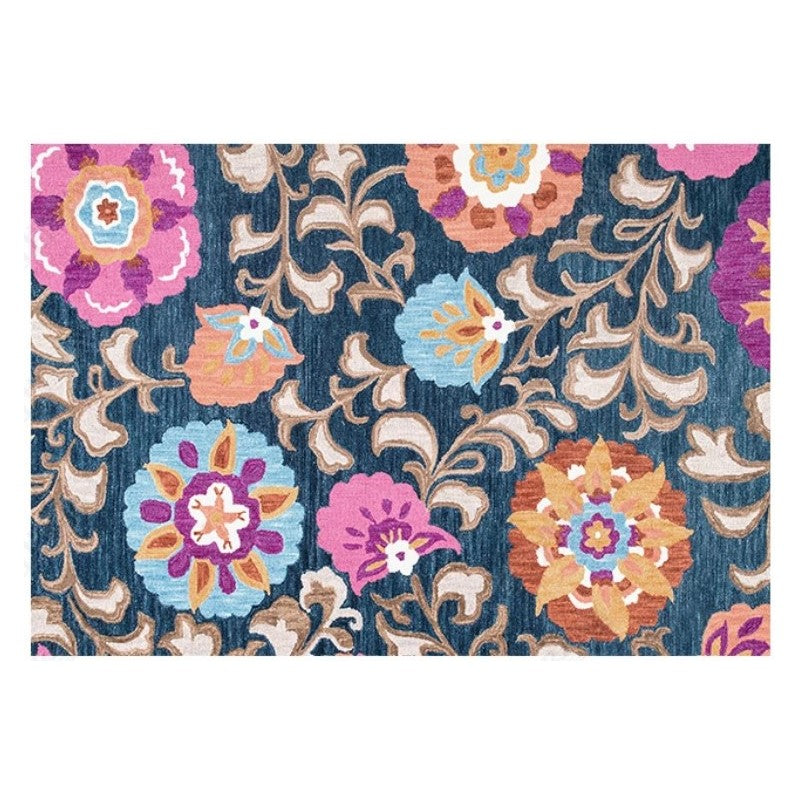 Purple Floral Traditional Rugs for the Living Room and Bedroom