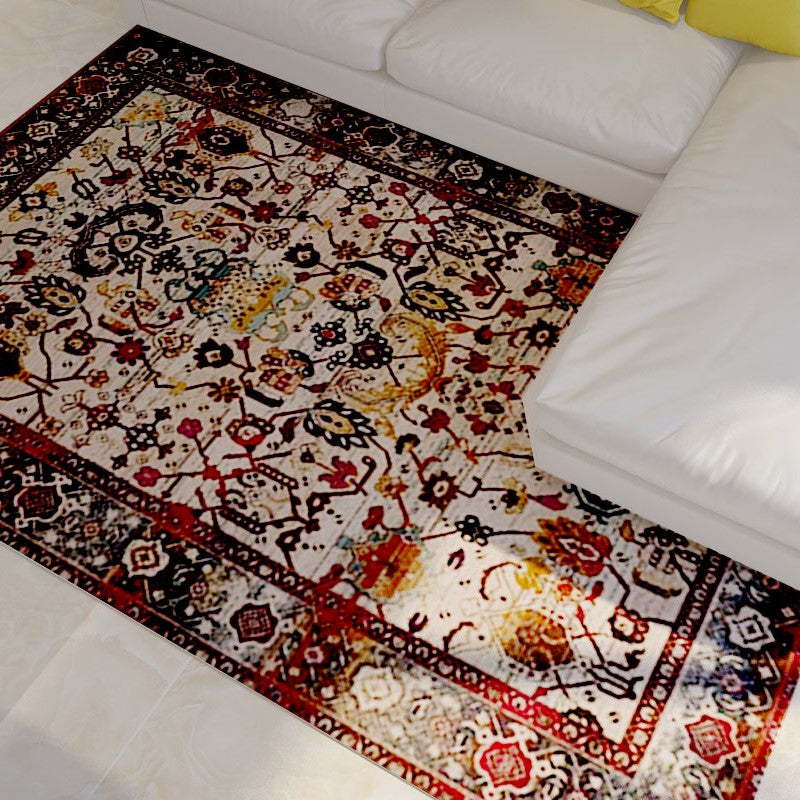 Traditional Retro Shaggy Living Room Rugs for Office Bedroom