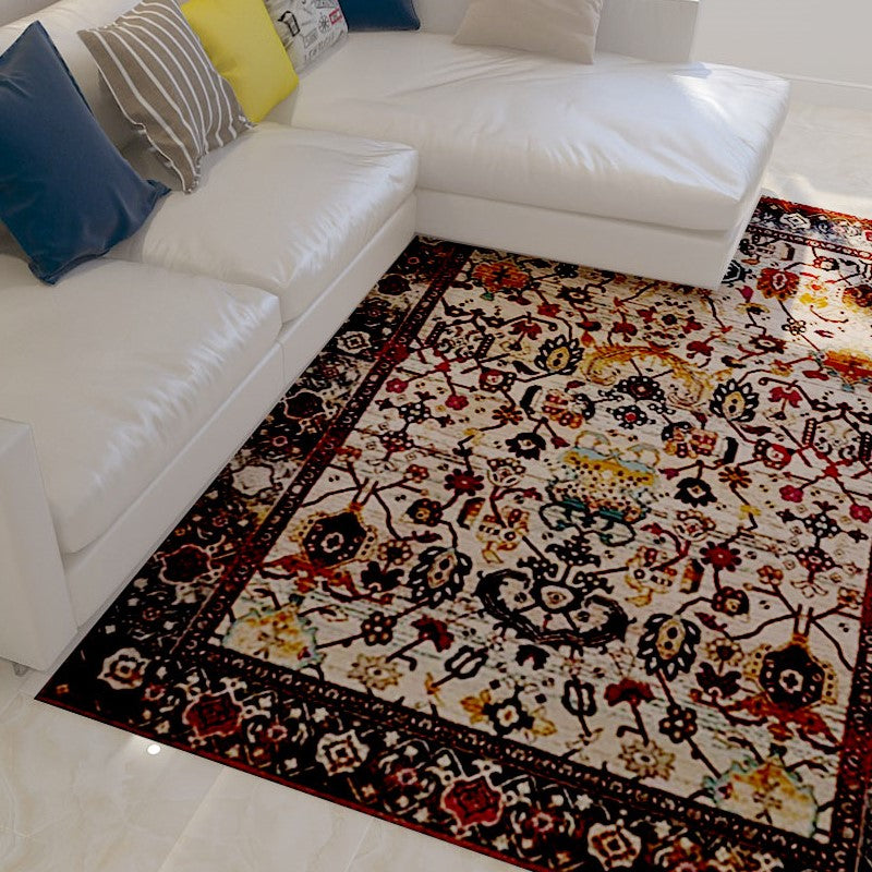 Traditional Retro Shaggy Living Room Rugs for Office Bedroom
