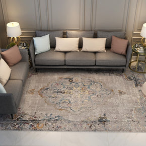 Printed Shaggy Traditional Patterned Area Rug for Living Room Hall Office Bedroom