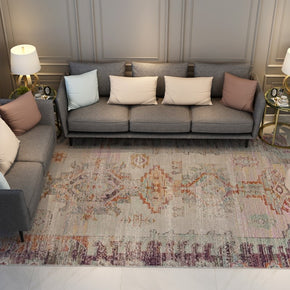 Polyester Printed Pretty Traditional Shaggy Vintage Patterned Area Rug for Living Room Hall Office Bedroom