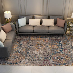 Pretty Colourful Vintage Traditional Shaggy Area Rugs Floormat for Living Room Hall Office