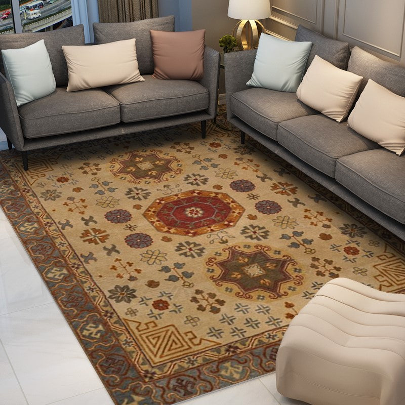 Traditional Patterned Floral Shaggy Area Rugs for the Living Room and Bedroom