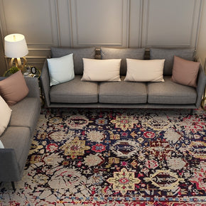Floral Traditional Shaggy Beautiful Rugs for Living Room Office