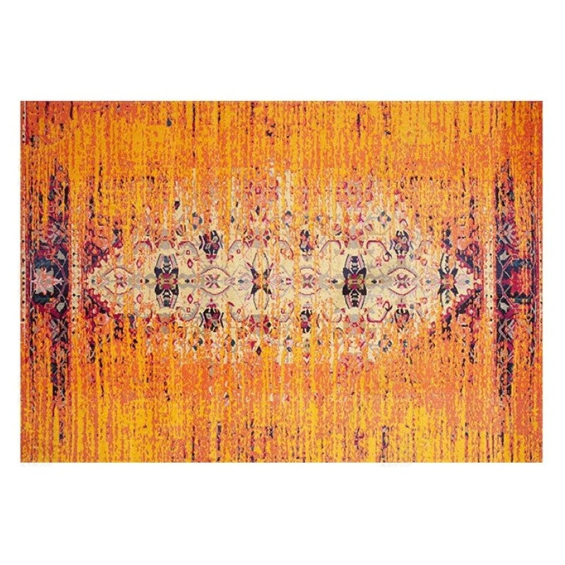 Orange Retro Traditional Rugs for the Living Room Bedroom