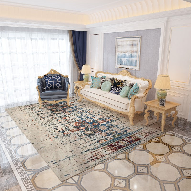 Retro Traditional Plush Area Carpets for the Living Room Hall
