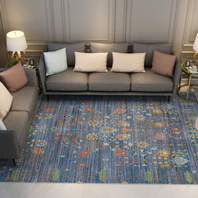 Nice Blue colour Vintage Traditional Shaggy Area Rugs Floormat for Living Room Hall Office