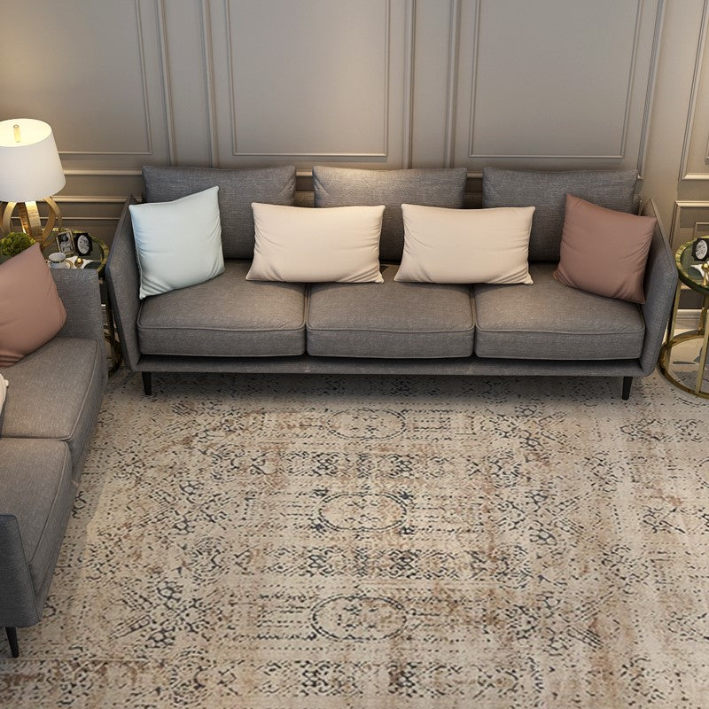 Simple Shaggy White Traditional Carpets for the Living Room and Bedroom