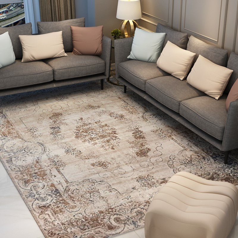 Retro Plush Patterned Traditional Rugs for Office Living Room