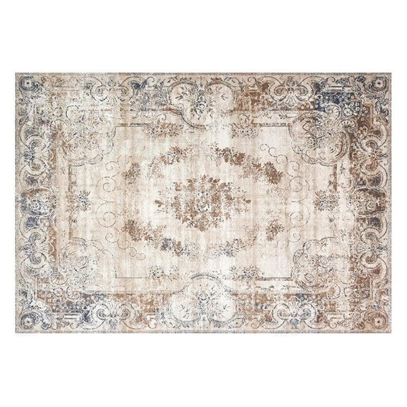 Retro Plush Patterned Traditional Rugs for Office Living Room