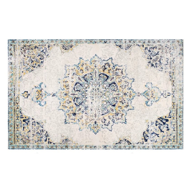 Patterned Traditional Shaggy Retro Rug for Bedroom Living Room and Office