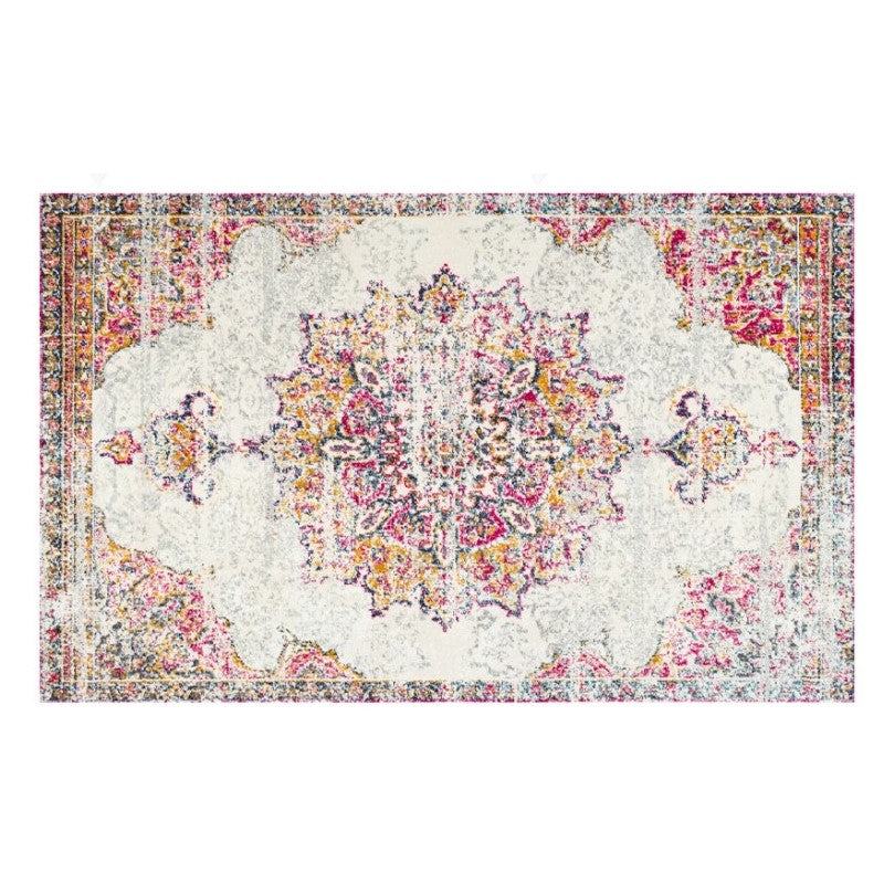 Patterned Traditional Shaggy Retro Rug for Bedroom Living Room and Office