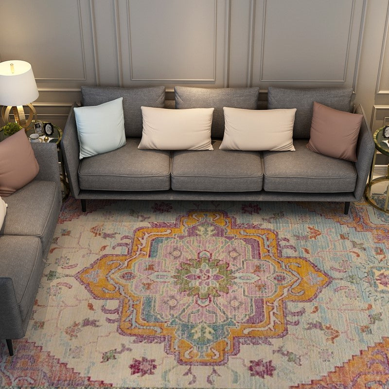 Patterned Floral Traditional Shaggy Rugs for the Living Room Bedroom Hall