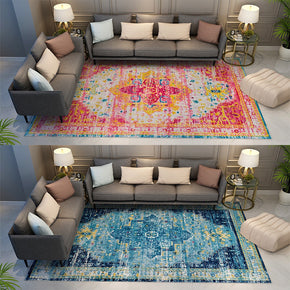 Printed Pretty Traditional Plush Vintage Rugs for Living Room Dining Room Bedroom Hall