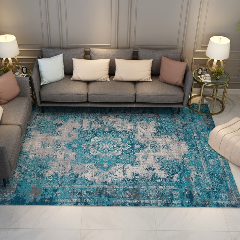 Patterned Plush Traditional Carpet for the Living Room Office Lobby