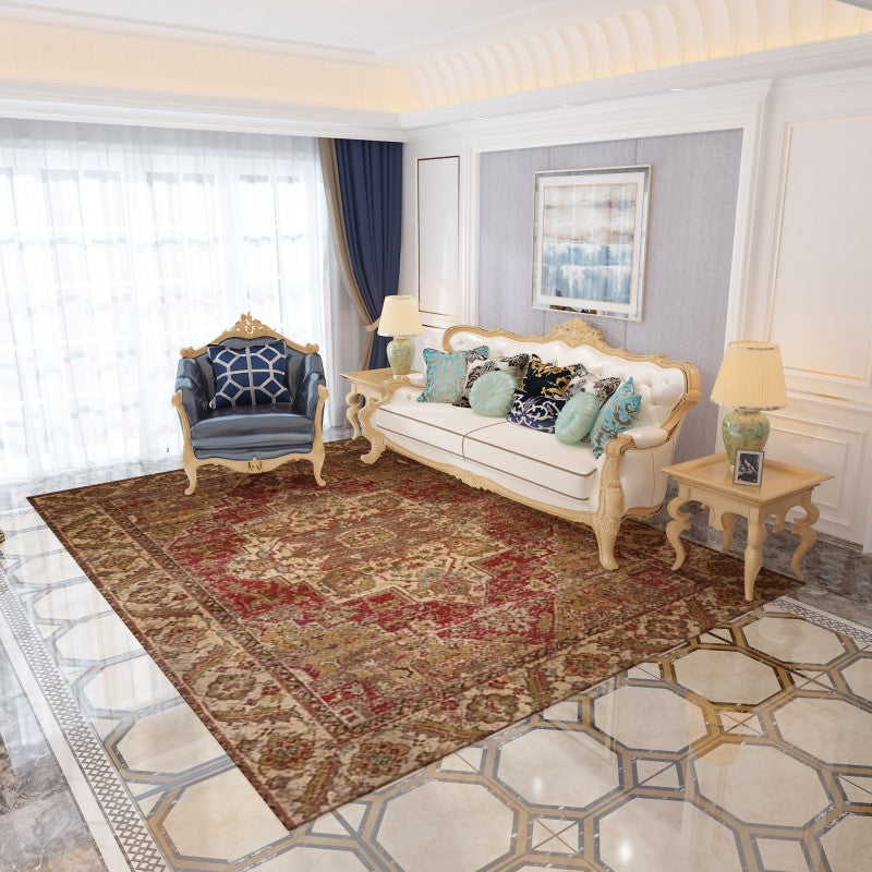 Traditional Plush Retro Patterned Carpets for the Lobby Office