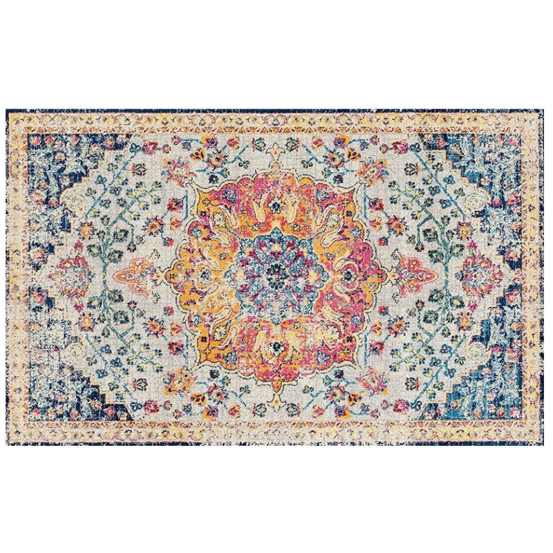 Pretty Printed Traditional Plush Area Rugs Floormat for Living Room Hall Office