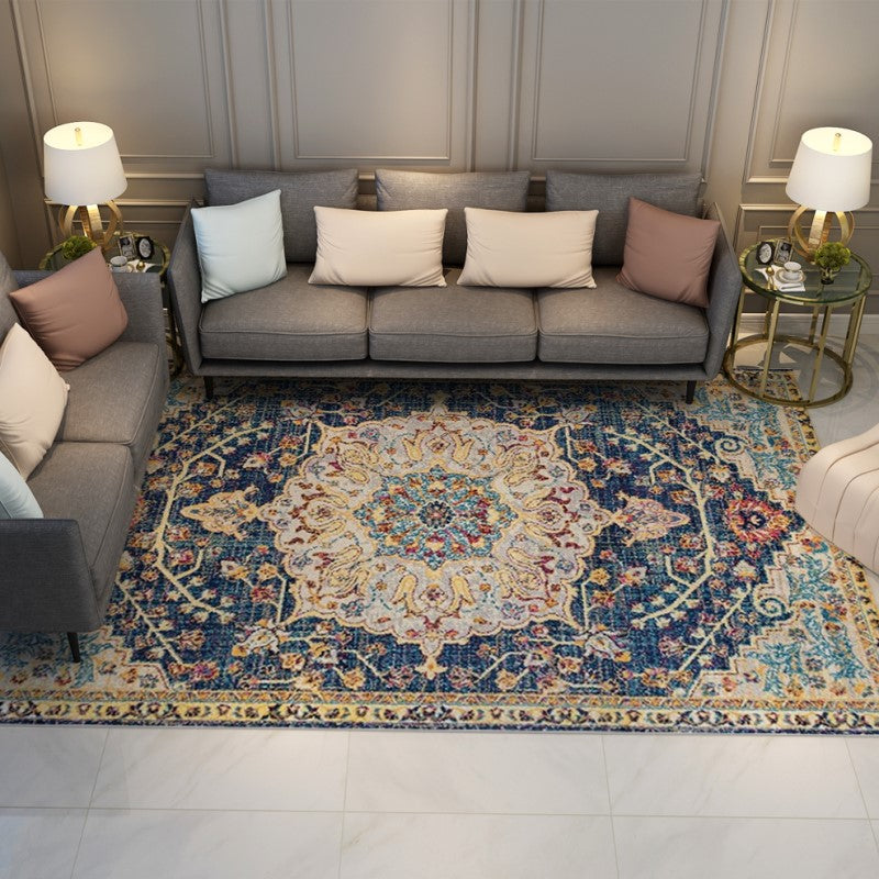 Pretty Printed Traditional Plush Area Rugs Floormat for Living Room Hall Office