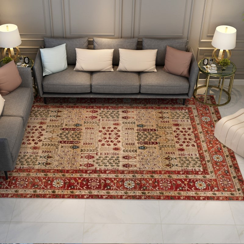 Patterned Traditional Plush Red Area Rugs Red Area for the Living Room Hall Bedroom