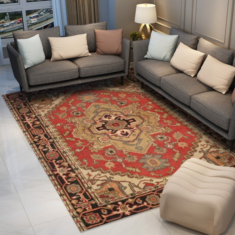 Retro Traditional Shaggy Area Patterned Carpets for Living Room Office Lobby Bedroom