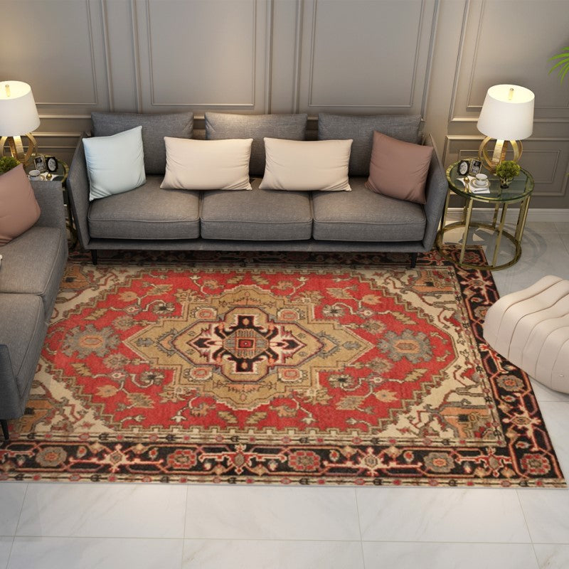 Retro Traditional Shaggy Area Patterned Carpets for Living Room Office Lobby Bedroom