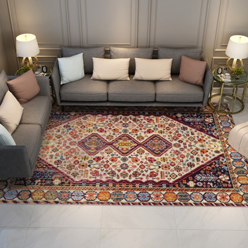 Colourful Fine Printed Floormat Plush Area Rugs Floormat for Living Room Hall Office