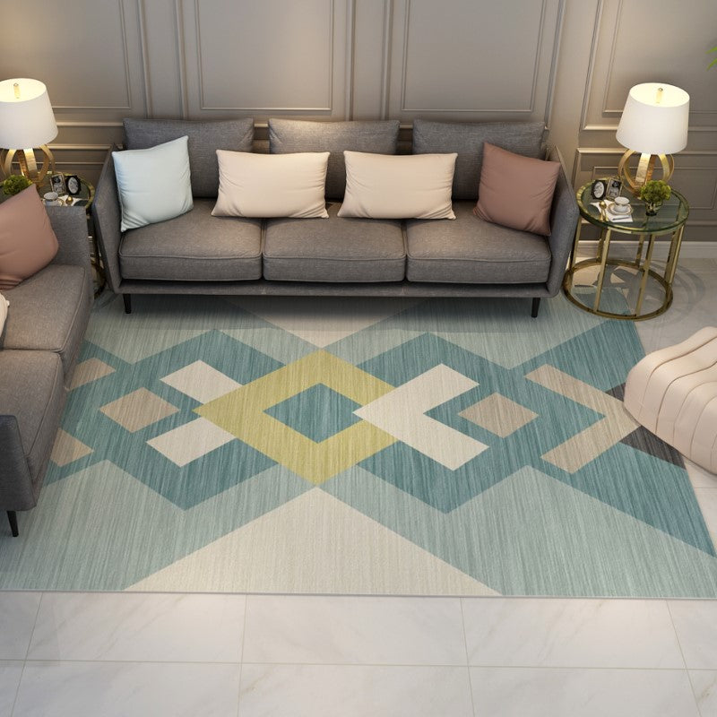 Green Modern Carpets for Living Room Hall Bedroom