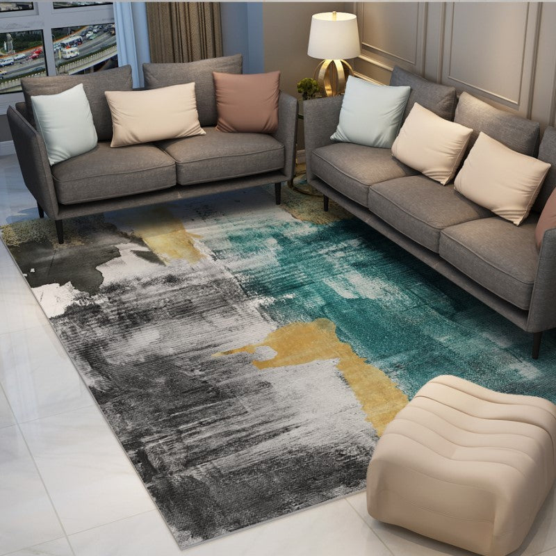 Abstract Modern Colourful Area Rugs Floormat for Living Room Bedroom Office Hall