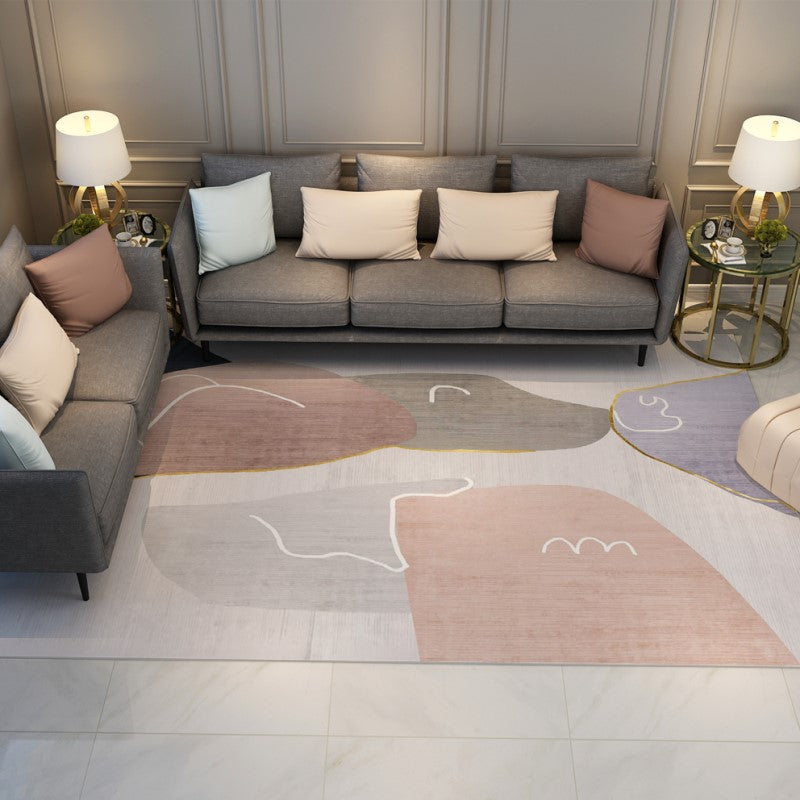 Modern Pretty Splicing Abstract Rugs Floormat for Living Room Bedroom Office Hall