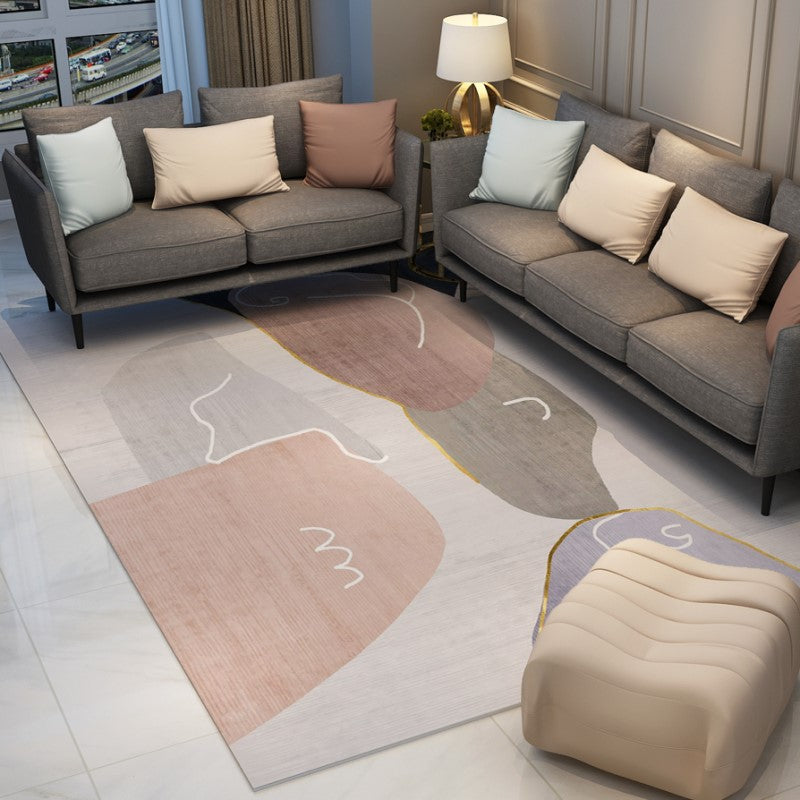 Modern Pretty Splicing Abstract Rugs Floormat for Living Room Bedroom Office Hall