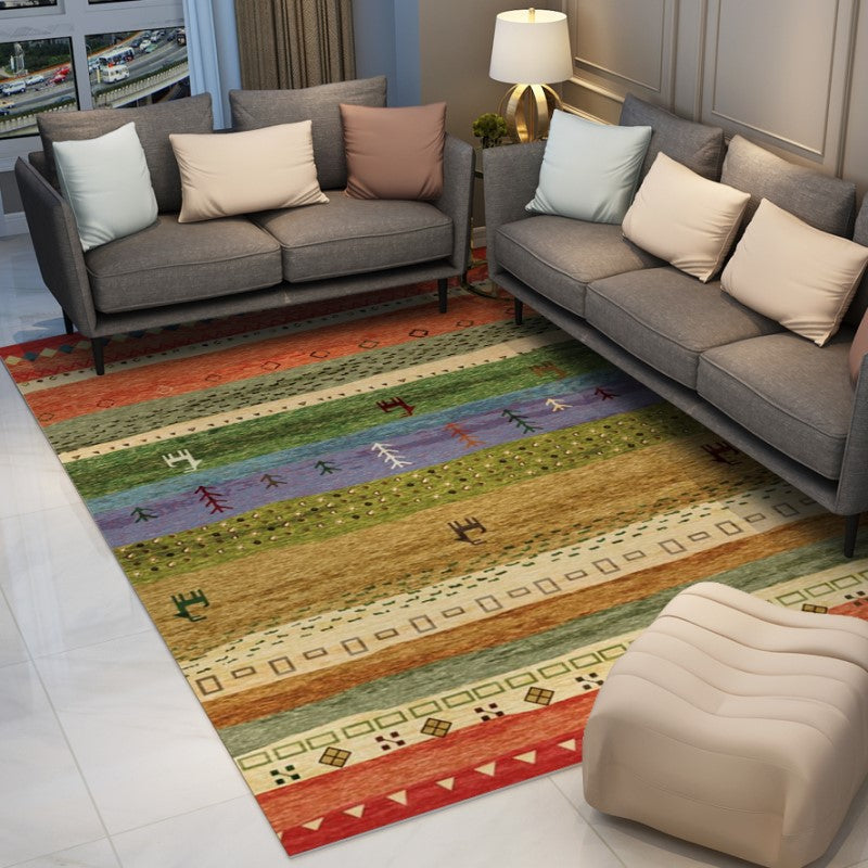 120*160cm Colourful Modern Splicing Geometric Rugs Floormat for Living Room Bedroom Office Hall