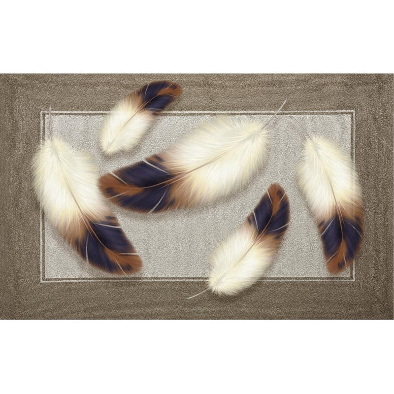 Three-dimensional Feather Modern Rugs Floormat for Living Room Bedroom Office Hall