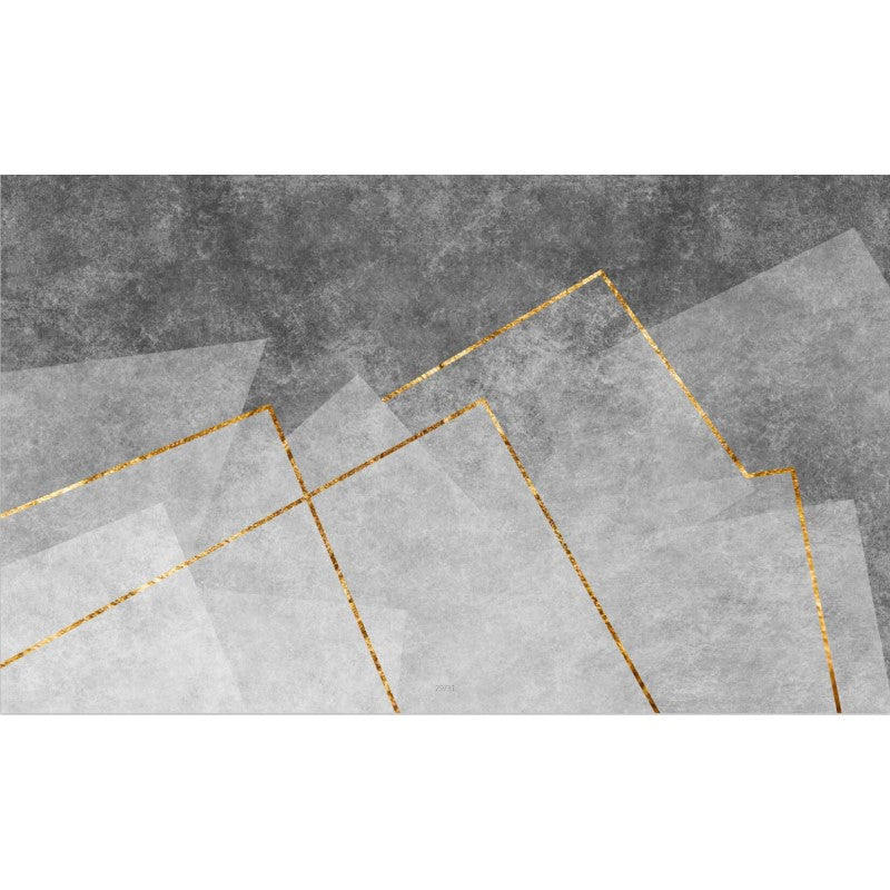 Grey Simple Modern Rugs Floormat for Living Room Bedroom Office Hall