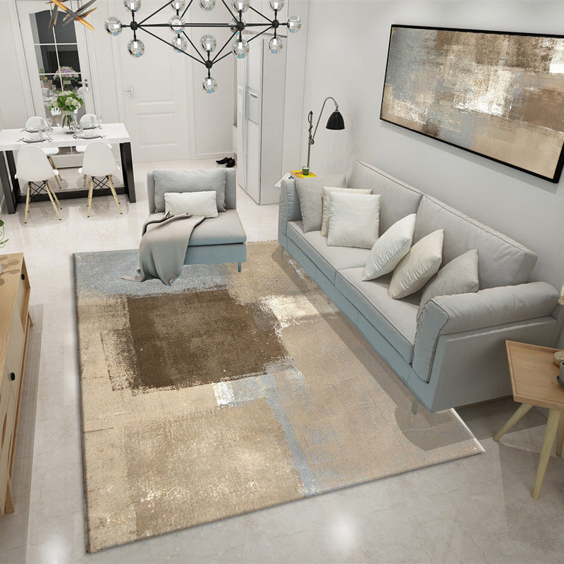Modern Abstract Brown Carpets for Hall Living Room Bedroom Sofa Rugs