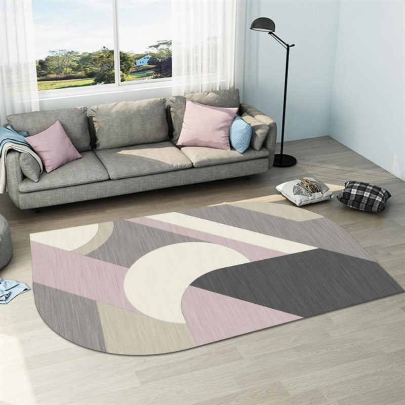 Irregular Shaped Rugs Geometric Modern Simple for Living Room Hall Bedroom Office