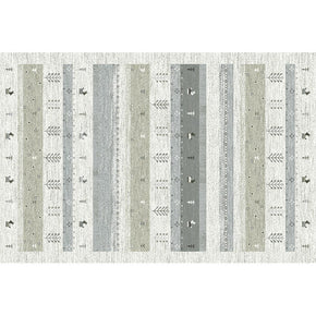 Simple Patterned Area Rugs Floor Mat Vintage Traditional Polyester for Living Room Bedroom Hall Office