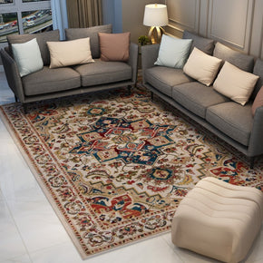 Traditional Pattern Vintage Polyester Area Rugs Floor Mat for Living Room Hall Office Bedroom