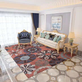 Simple Vintage Polyester Pattern Traditional Floor Carpet Area Rugs for Office Bedroom Hall Living Room