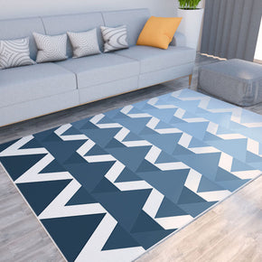 Moroccan White Simple Modern Patterned Area Rugs Polyester Carpets for Living Room Dining Room Bedroom Hall
