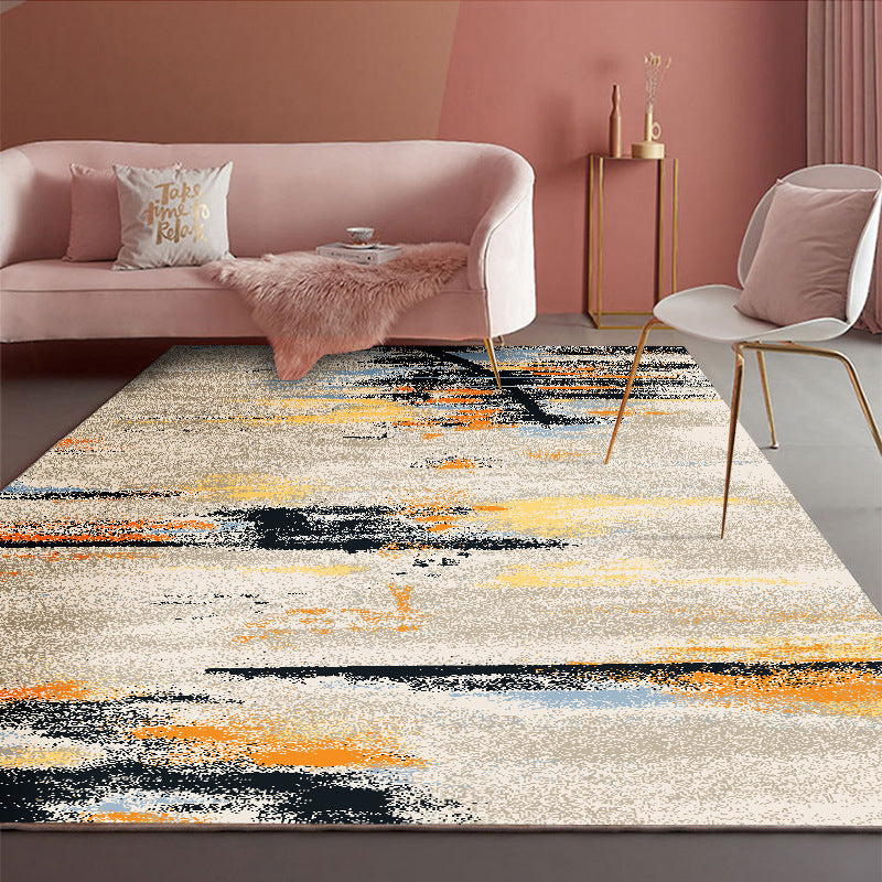 Modern Area Rugs Gradient Abstract Patterned Polyester Carpets for Office  Bedroom Living Room Hall Dining Room