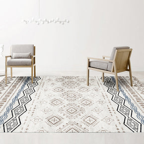 Striped Simple Moroccan Modern Area Rugs Polyester Carpets Geometric Patterned for Office  Bedroom Dining Room Living Room Hall