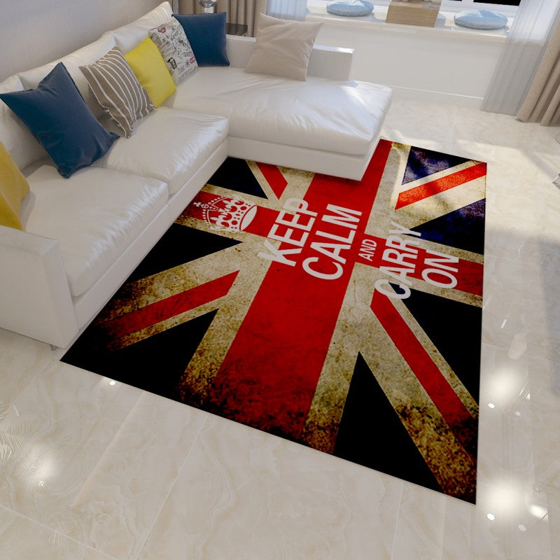 Modern Patterned Area Rugs Polyester Carpets for Bedroom Living Room Hall Office