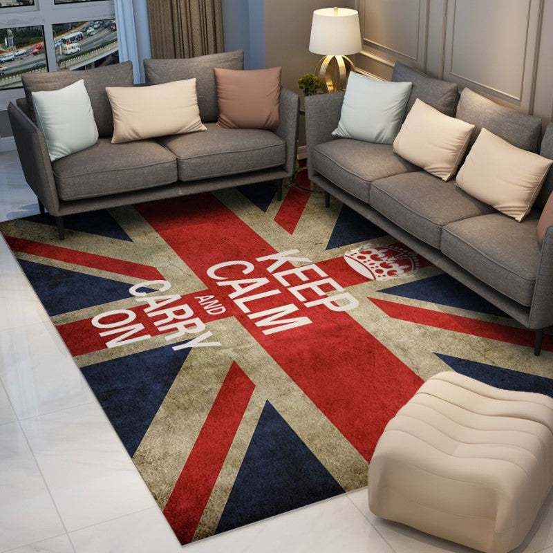 Modern Patterned Area Rugs Polyester Carpets for Bedroom Living Room Hall Office